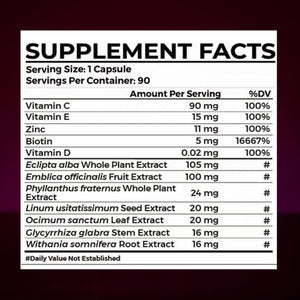 Nail n Mane - 阿育吠陀補充劑,助你擁有健康、強韌同亮麗嘅頭髮與指甲 Supplements Ayuttva