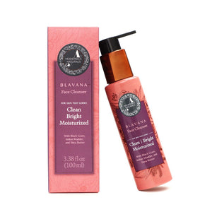 Blavana Face Cleanser – Cleans, Moisturizes, Brightens, Dry, Dull, Aging Skin - Revolutionary Formula with Black Gram - Best Face Cleanser for Mature Skin - With Clinically Tested Ingredients Facial Cleanser A Modernica Naturalis