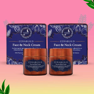 Cerabuild Face and Neck Cream - Restore and Protect Your Skin's Lost Moisture with Phyto-Ceramides - Pack of 2 Lotion & Moisturizer A Modernica Naturalis