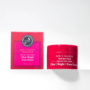 Dim N Dazzle Dark Spot Patch – Even-Tones and Brightens the look of Dark spots, Dry, Patchy Skin - Powered with East Indian Globe Thistle & Arjun Tree Bark– Best Dark Spot Patch for Crystal-Clear Complexion The Ayurveda Experience