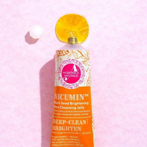 Nicumin Black Seed Brightening Face Cleansing Jelly - With Potent Extracts of Kalonji Seed, Licorice and Saffron Enriched With Niacinamide - Pack of 2 Face wash A Modernica Naturalis
