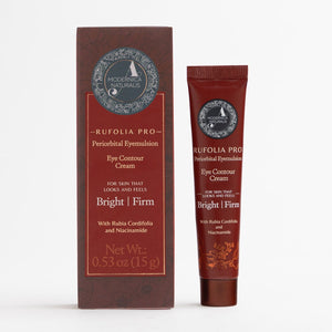 Rufolia Pro Eye Contour Eyemulsion – Brighten, Firm and Moisturize Under-Eyes – New Formula with Manjistha, Aloe Vera, Lotus, and Niacinamide – Best Under-Eye Cream – With Clinically Tested Ingredients Eye Cream A Modernica Naturalis