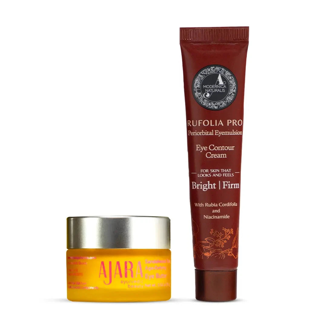 青春雙眸必備組合：檀香玫瑰眼部滋養霜與 Rufolia PRO 眼周亮白霜 Beauty set The Ayurveda Experience