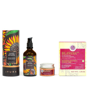 Black Gram Face Firming Cream and Moisturizing Body Oil Set Beauty set A Modernica Naturalis 