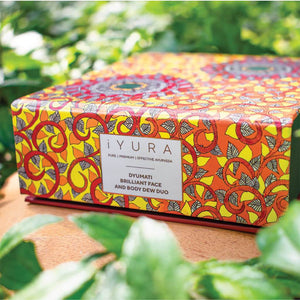 Dyumati Brilliant Face and Body Dew Duo- The Awakened Soul Blend & The Illuminated Heart Blend Face & Body Oil iYURA