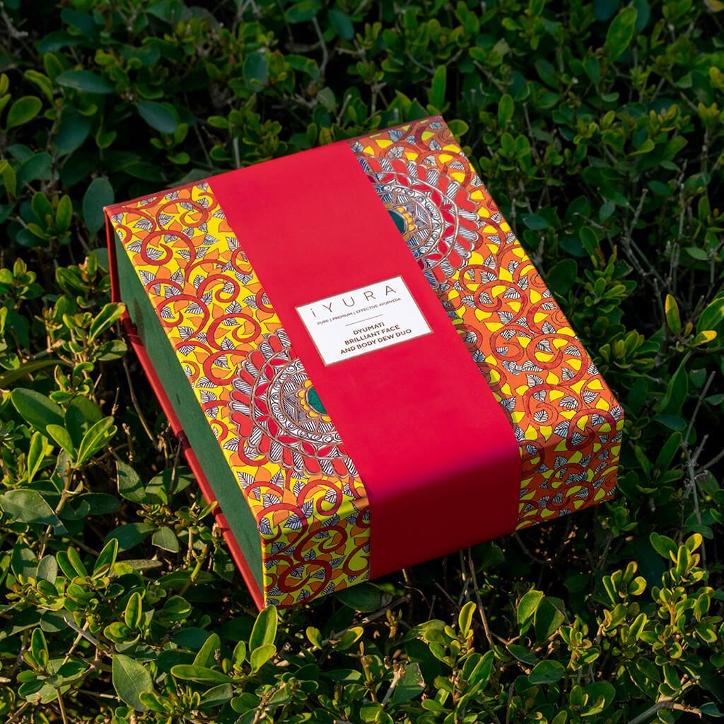 Dyumati Brilliant Face and Body Dew Duo- The Awakened Soul Blend & The Illuminated Heart Blend Face & Body Oil iYURA