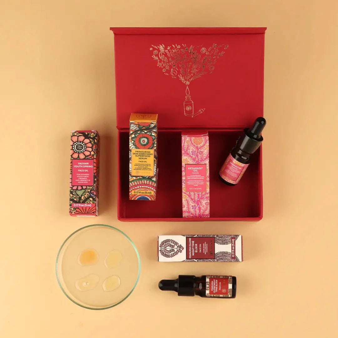 真實美顏 – 4款阿育吠陀迷你臉部精油 Trial Kit iYURA