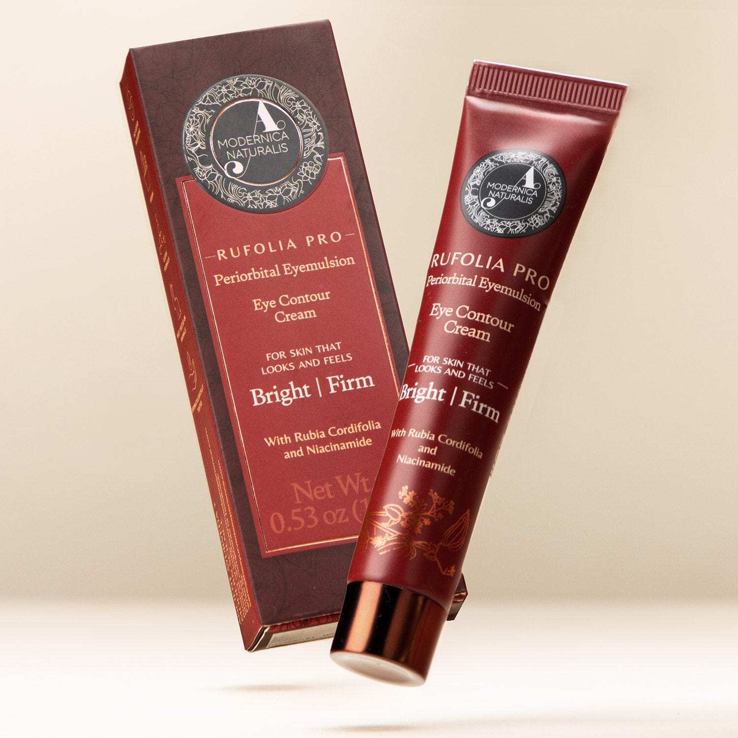Manjistha 眼部與面部雙效組合：Rufolia PRO 眼周乳霜與 Manjish Glow Elixir Beauty set A Modernica Naturalis
